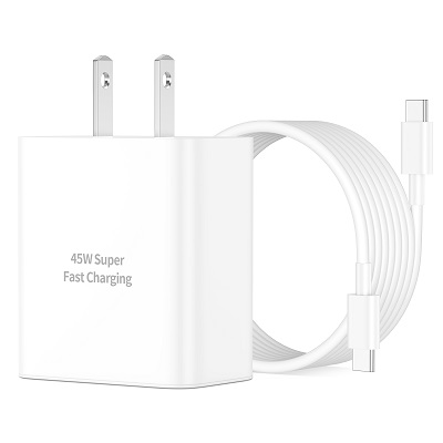 JUNVANG Charger Fast Charging 45W Super Fast Type C Wall Charger Block with 10FT USB C to C Cable for Google Pixel 8/8Pro, Galaxy S24 Ultra/S24+/S24/S23 Ultra/S23+/S23, Z Fold 6/5, Z Flip 6/5, Tab S9