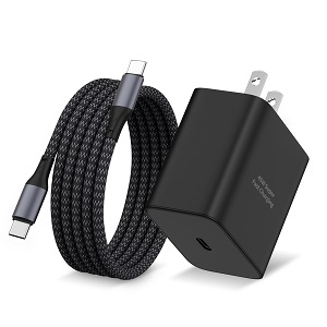 USB C Charger Fast Charging, 45W Super Fast Type C Wall Charger Block for Samsung Galaxy S24 Ultra/S24+/S24/S23 Ultra/S23+/S23/S22, Z Fold 6/5/4/Flip 6/5/4, Tab S9/S8 5G with 6FT USB C to C Cable