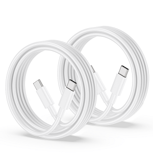 USB C to USB C Cable Fast Charging, 2-Pack 3FT Type C Cable Fast Charger Cord for iPhone 16/15 Pro Max/Plus/16e, iPad Pro/Air/Mini, MacBook, Samsung S25/S24/S23, Pixel 9/8/7, LG, Tablet, Android Phone